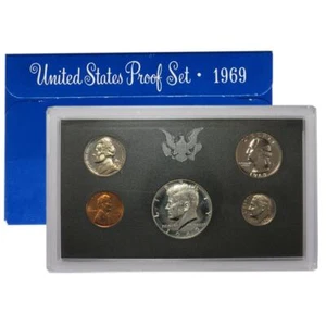 1969-S U.S. Proof Coin Set GEM Proof OGP - Picture 1 of 2