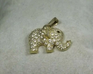 D21-82 / eleganter Anhänger ELEFANT Gelbgold 585 sehr dekorativ mit Zirkon - Bild 1 von 6