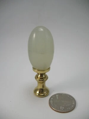 Acabado de lámpara asiático verde muy claro jade como huevo remate de pantalla 51P Foto 1 de 4