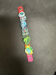 Kids Space Themed Rubber Bracelet Crocs Charms Changeable Removable - Picture 1 of 5