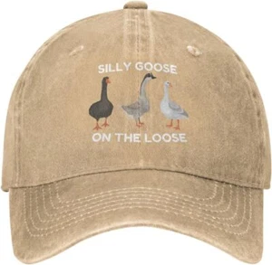 Divertido sombrero de ganso Silly suelto para talla única, natural - Imagen 1 de 7