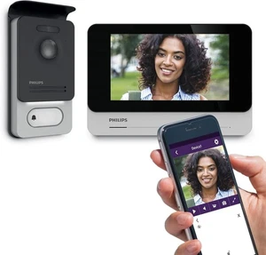 Philips 531002 Touchscreen Videophon, hochwertiges Bild/immer angeschlossen, 7 Zoll - Bild 1 von 2