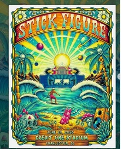 HOT Stick Figure Tour Poster June 24 2025 In Charleston SC - Picture 1 of 6