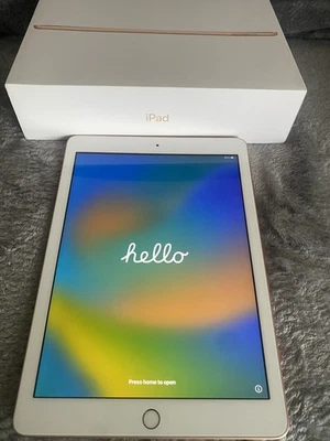 Apple iPad 6th Gen 32gb Gold WiFi Excellent Condition With Original Box - Image 1 of 4