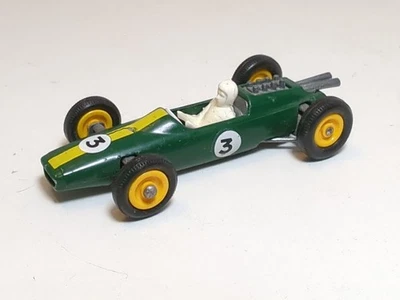 Matchbox Series #19 Зеленый Гоночный Автомобиль Lotus с Оригинальным Водителем и наклейками, Lesney.  - Изображение 1 из 4