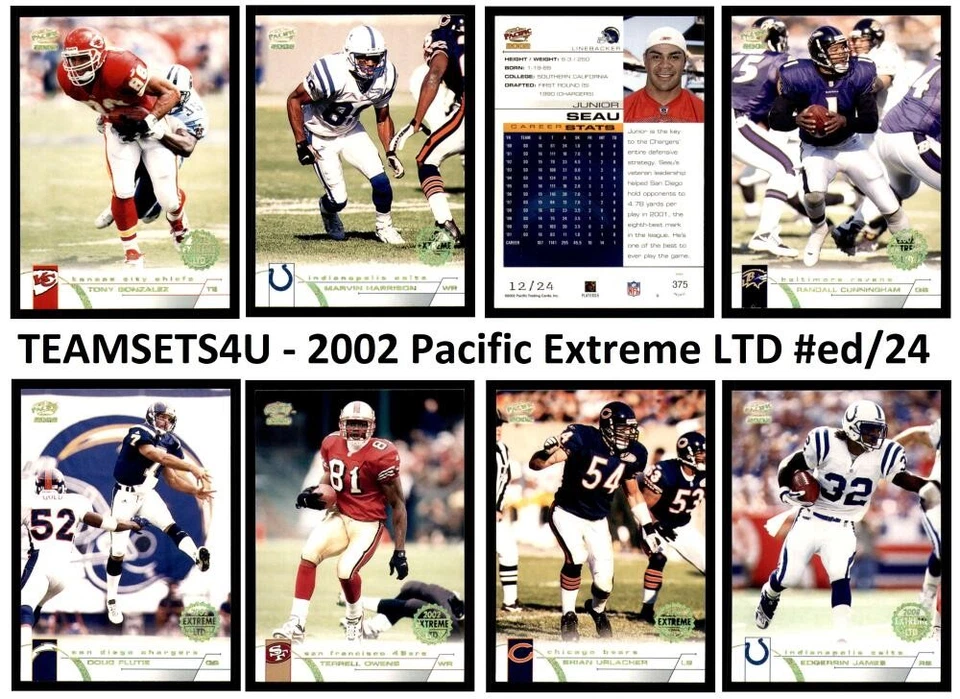 2002 Pacific Extreme LTD Limited Football * * Set Break * * #ed/24  #250-500 - Image 1 of 1
