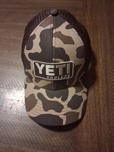 YETI Coolers Camo with Patch Hat Discontinued - Picture 1 of 4