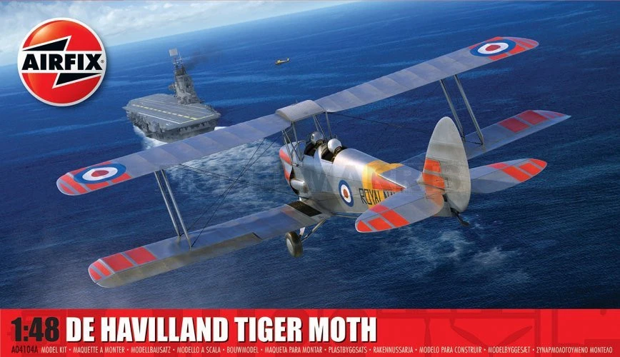 AIRFIX A04104A 1/48 De Havilland Tiger Moth - Immagine 1 di 1