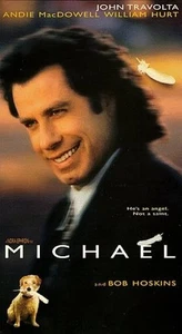 Michael (VHS, 1997) John Travolta William Hurt Bob Hoskins Andie MacDowell - Picture 1 of 1