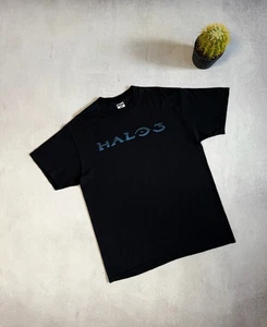 Vintage Halo 3 T Shirt 2007 L Spell Out Logo Promo Video Game Xbox 360 Bungie - Picture 1 of 11