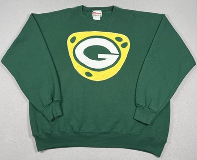 Suéter De Colección Green Bay Packers Talla XL Verde NFL Cuello Redondo Cabeza de Queso Logo Foto 1 de 4