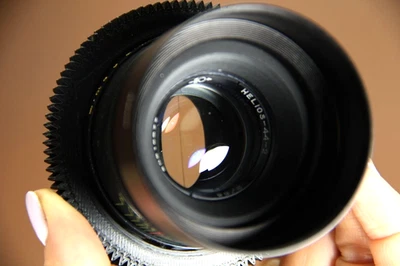 Bokeh lens HELIOS 44 2/58mm Cine mod lens ANAMORPHIC Canon EF mount for Cinema - Image 1 of 4