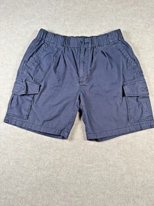 Vintage Tommy Bahama Cargo Shorts Mens Medium Navy Chino Drawstring Relaxed - Picture 1 of 7
