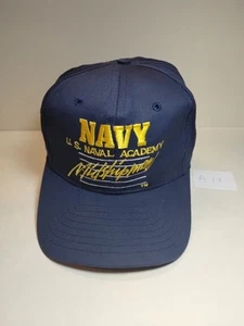 Baseballkappe marineblau U.S. Marine Academy Midshipmen blau verstellbar Signatur - Bild 1 von 7