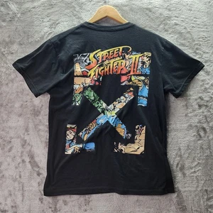 Street Fighter II Capcom Black Graphic T-Shirt Herren M Retro Arcade Game Tee - Bild 1 von 8