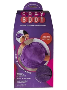 Sunbeam Cozy Spot Personal Hand Warming Pocket Heating Pad, Purple 10" Diameter - Bild 1 von 3
