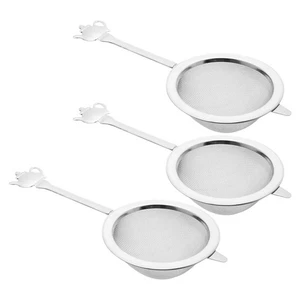  Coladores de té de 3 piezas para filtro de café suelto de malla fina de acero inoxidable - Imagen 1 de 12
