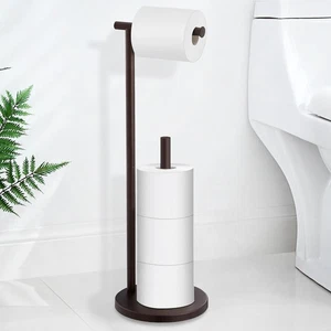 Freistehender Toilettenpapierhalter Ständer, Öl eingerieben Bronze Toilettenpapierhalter w - Bild 1 von 9