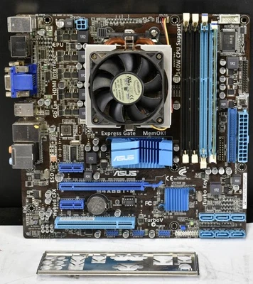 Asus M4A88T-M Desktop Motherboard With AMD Athlon II X3 455 & 4GB RAM - Image 1 of 3
