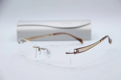 NOVO CHARMANT LINE ART EXCELENCETITAN XL2152 BR MARROM AUTÊNTICO ÓCULOS 51-17 - Imagem 1 de 4