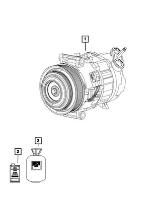 正品 Mopar 空调压缩机 57009313AA — 第 1/4 张图片