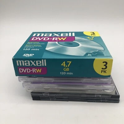 Maxell DVD+R 4.7 GB New and Most Sealed DVD Rewriteable RW 9 Pack Blank Media - Image 1 of 4