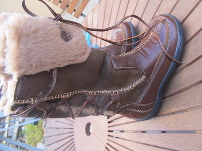 New in Box Wanted Stitching Warm Taho Knee-High Boot,Brown,6.5 M US - Image 1 of 4