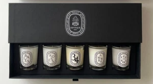 DIPTYQUE Fragrance Mini Candle Coffret 35G 5 Types Limited Edition Holiday USED - Picture 1 of 10