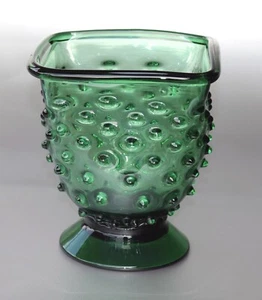 Vetro verde di Empoli Noppenvase, Unikat, Höhe ~ 18,5cm, Gewicht ~1kg, ~Vintage - Bild 1 von 7