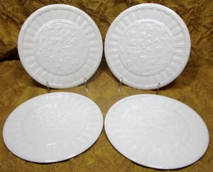4 WEDGWOOD Classic Garden white earthenware 8" PIE/DESSERT plates - Picture 1 of 4