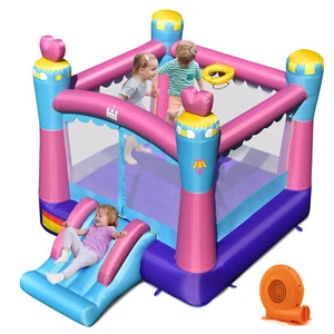 Inflatable Bounce House 3-in-1 Princess Theme Inflatable Castle w/ 680W Blower - Picture 1 of 9