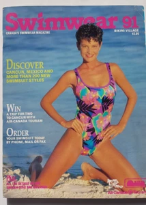 Swimwear Magazine Bikini Village Cancun 1991 Canadian Fashion Issue RARE Model - Picture 1 of 10
