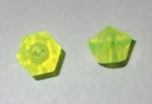 16754, 2x piedra preciosa, cristal, joya (para casco, enano), amarillo - Imagen 1 de 1