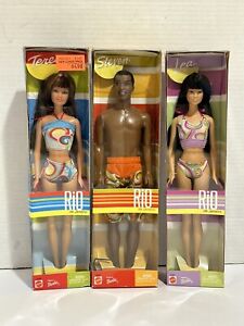 Lot of 3 Rio de Janeiro Barbie Teresa, Lea, Steven  - New in box NRFB