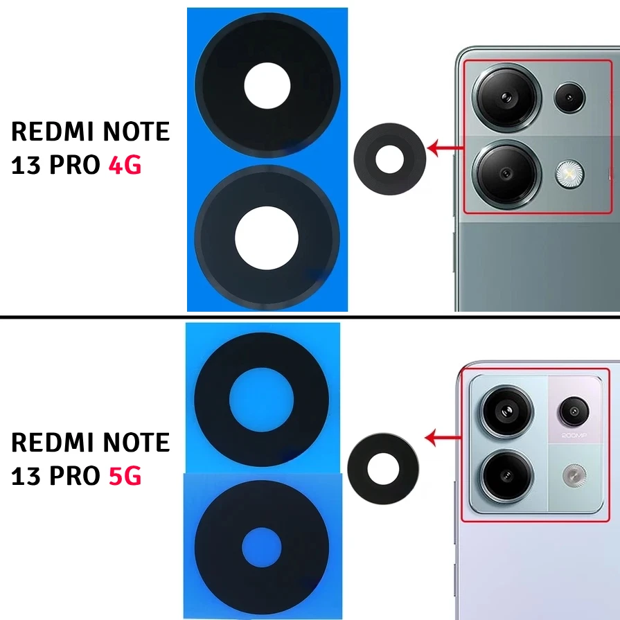 Xiaomi REDMI NOTE 13 PRO 4G / 5G vitre lentille camera arrière appareil photo