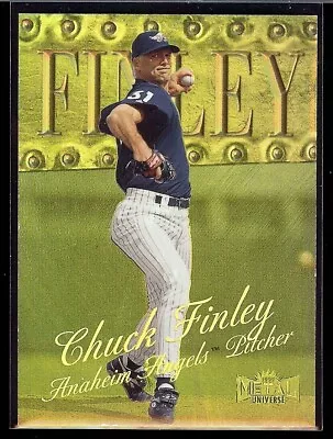 Chuck Finley 1999 Skybox Metal Universe Precious Metal Gems 7/50 RARE - Image 1 of 2