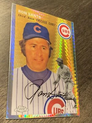 2023 Topps Chrome Platinum Ron Santo Prism Refractor Chicago Cubs #481 - Image 1 of 2