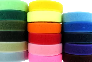 Chiusura gancio e anello colorati 3/4" stile cucito 1 iarda 17 colori - Foto 1 di 18