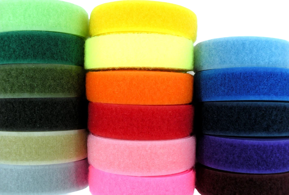 Cierre de gancho y bucle de colores de 3/4" estilo coser 2 yardas 17 colores Foto 1 de 1