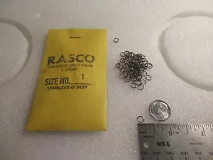 144 Small Stainless Steel Fishing Split Rings Size 1 20 Lb Test 1 gross - Picture 1 of 4