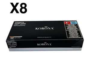 960 X Korona Filter Empty Tubes Slim Black. Zero Tobacco. 6.5mm FREE SHIPPING - Picture 1 of 2