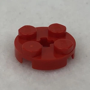LEGO 4032 Red Plate, Round 2 x 2 with Axle Hole (x1) - Picture 1 of 2