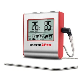 ThermoPro TP16W Digital Meat Thermometer for Cooking Smoker Oven, Large LCD - Picture 1 of 15