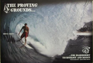 VOLCOM 2009 surf BRUCE IRONS tubed proving grounds poster Flawless New Ol Stock - Picture 1 of 1
