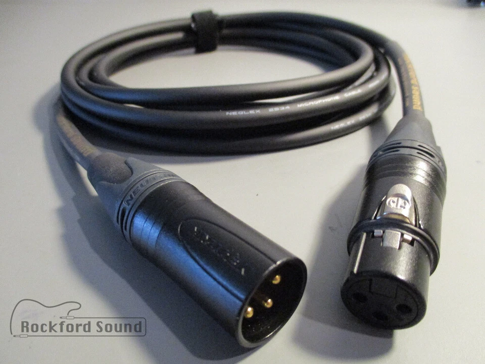 Mogami W2534 Quad Neglex | 2.5 FT | Gold Male XLR to Female XLR Mic Cable - Image 1 of 1