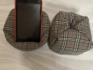 Tartan iPad Pro Kindle Tablet Desktop Pillow Stand cushion tablet Book Holder - Picture 1 of 4