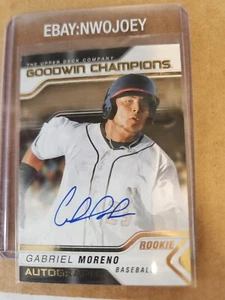 GABRIEL MORENO 2023 GOODWIN CHAMPIONS #A-GM AUTOGRAPH AUTO - Picture 1 of 2