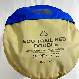 Nuevo con etiquetas Saco de Dormir North Face Eco Trail Doble 2 Personas 20F/-7C Regular Derecha Azul - Imagen 1 de 6