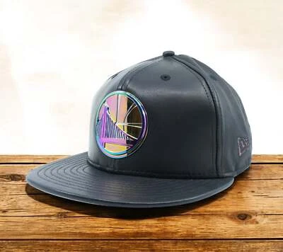 [11380631] Mens New Era NBA Golden State Warriors Deluxe Leather 59Fifty Fitted - Image 1 of 4