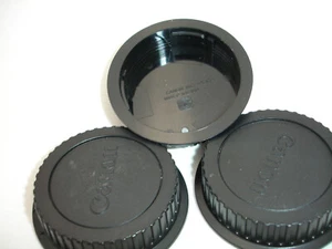 CANON Rear lens CAP , lot of 3 caps,  EF , EOS mount , Genuine / OEM,  Malaysia - Picture 1 of 3
